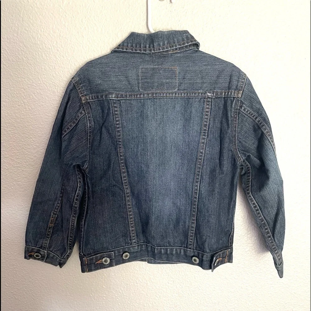 OLD NAVY dark denim jean trucker jacket size XS
